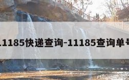 11185快递查询-11185查询单号