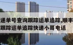 顺丰快递单号查询跟踪运单追踪,顺丰快递单号查询跟踪运单追踪快递小哥电话